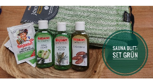 Sauna Duft-Set GRÜN