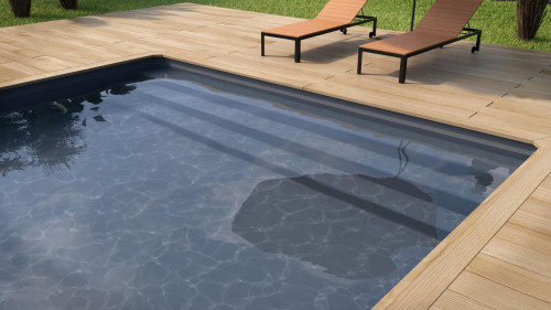 Folienauskleidung mit Alkorplan 2000 Farbe Anthrazit