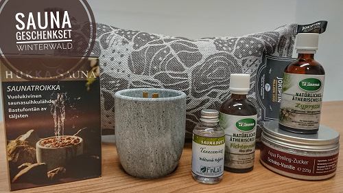 Sauna Geschenk-Set Winterwald