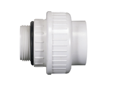 Verschraubung 50 x 2“ AG inkl. O-Ring weiß