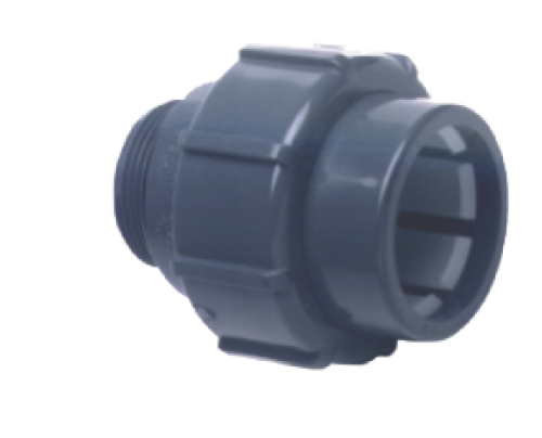 PVC-U Übergangsverschraubung d50 Klemm x DA50 Klebemuffe