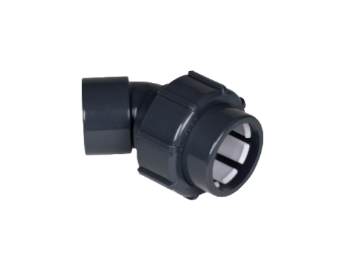 PVC-U Übergangswinkel 45° d50 Klemm x DA50 Klebemuffe