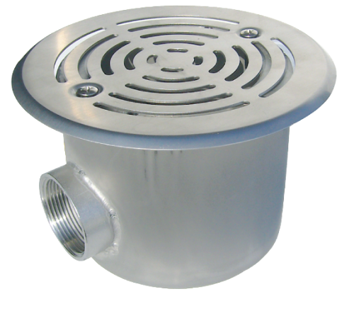 Neptun Bodenablauf Edelstahl Abgang seitlich