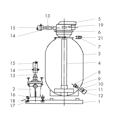 Delta Filterbehälter 380