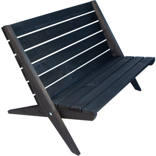 EcoFurn Double Granny Chair Schwarz