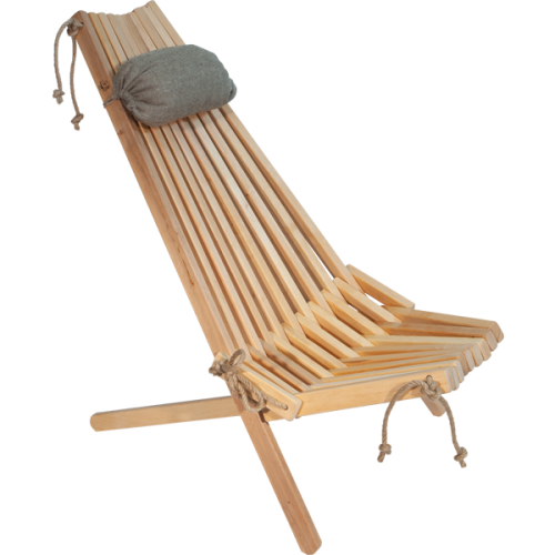 EcoChair Erle Natur mit Kissen