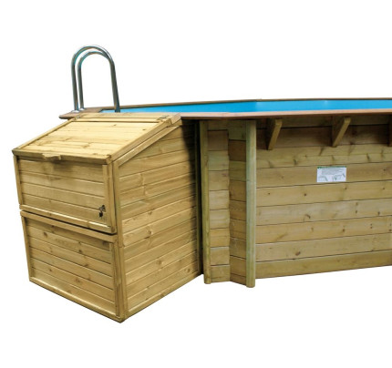 Anbau - Technikschacht H 146 cm für Holzpools