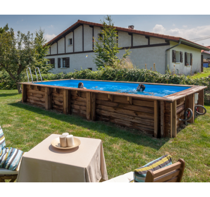 Gre Holzpool Mango 618 x 320 x 130 cm