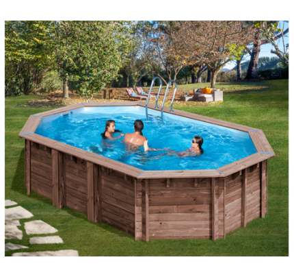 Gre Holzpool Macadamia 632 x 335 x 130 cm