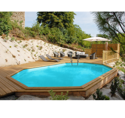 Gre Holzpool Safran 2 - 620 x 395 x 136 cm