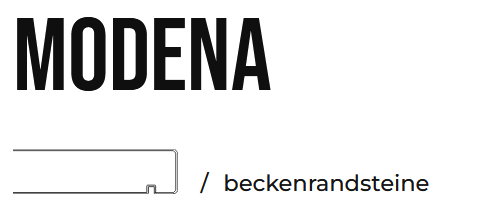 Profil Modena Randstein