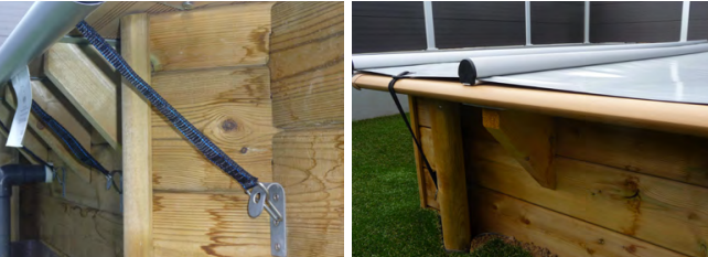 Befestigung Schnellspann Abdeckung - Holzpool
